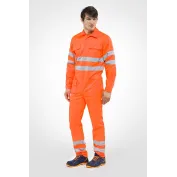 Tuta da Lavoro Alta Visibilità Multitasche Sottozero Tuta H.V. 1520