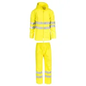 Completo da Lavoro Alta Visibilità Multitasche Impermeabile Sottozero Completo impermeabile H.V. 1605