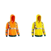 Felpa da Lavoro Alta Visibilità Zip Intera con Cappuccio Sottozero Flash 7680