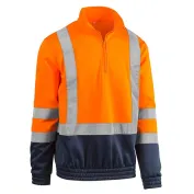 Felpa da Lavoro Alta Visibilità Mezza Zip Sottozero Smash 7880