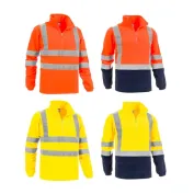 Felpa in Pile da Lavoro Alta Visibilità Mezza Zip Sottozero Brennero 2320