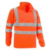 Felpa in Pile da Lavoro Alta Visibilità Mezza Zip Sottozero Brennero 2320