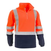 Felpa in Pile da Lavoro Alta Visibilità Mezza Zip Sottozero Brennero 2320