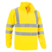 Felpa in Pile da Lavoro Alta Visibilità Mezza Zip Sottozero Brennero 2320