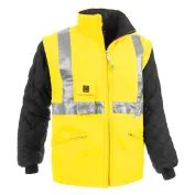 Giubbotto da Lavoro Alta Visibilità Multitasche Con Maniche Staccabili Sottozero Autostradale 2301