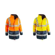 Parka da Lavoro Alta Visibilità Multitasche Impermeabile Sottozero Bi Road 2302 Parka da Lavoro Alta Visibilità Multitasche Impermeabile Sottozero Bi Road 2302