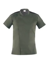 Fuori tutto - Giacca coreana manica corta da Lavoro Cuoco Giblor's Thiago 22P08G640 Colore verde militare Taglia 4XL