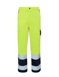 Fuori tutto - Pantalone invernale da Lavoro Alta Visibilità Multitasche Rossini Hi-Vis A00131 Colore Arancio Taglia 2XL