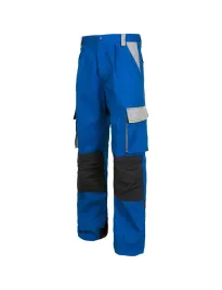 Fuori tutto - Pantalone WORK TEAM Multitasche WF5852 Colore Royal/Grigio c./Navy Taglia 46
