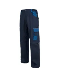 Fuori tutto - Pantaloni Multitasche staccabili con rinforzi sui glutei - Workteam Colore navy azzurro Taglia 50