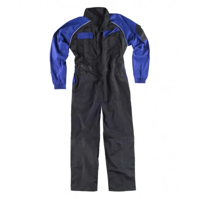 Fuori tutto - Tuta da lavoro combinata multitasche - Workteam Colore Nero/Royal Taglia 56
