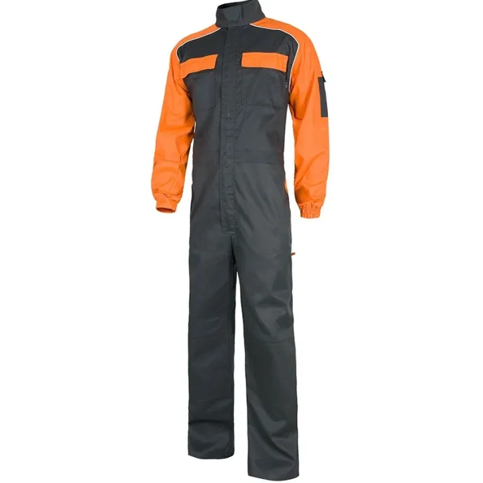 Fuori tutto - Tuta da lavoro combinata multitasche - Workteam Colore Grigio/Arancio Taglia 58