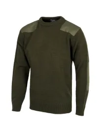 Fuori tutto - Maglione girocollo in punto grosso con rinforzi - Workteam Colore Blu Navy Taglia M