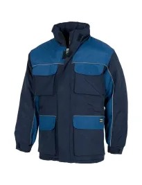 Fuori tutto - Giubbotto imbottito multitasche con tessuto esterno Oxford - Workteam Colore Navy/Azzurro Taglia 2XL