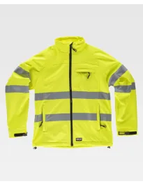 Fuori tutto - Giacca da Lavoro Workshell Stretch Alta Visibilità S9535 - Workteam Colore Arancio Taglia S