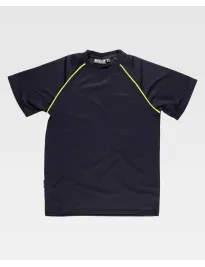 Fuori tutto - T-shirt da Lavoro Tecnica Manica Corta S6640 - Workteam Colore Nero/Giallo Taglia S