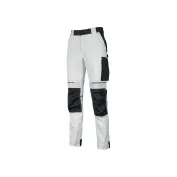 Pantaloni da Lavoro Stretch Multitasche Idrorepellente U-Power Atom White WPE145