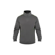 Felpa da Lavoro Mezza Zip Fluo