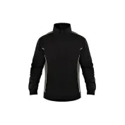 Felpa da Lavoro Mezza Zip Fluo