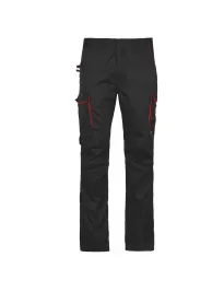 Fuori tutto - Pantaloni da Lavoro Ducati Workwear Multitasche con Elastico in Vita INN-MOTION PRO Colore Nero Taglia 46
