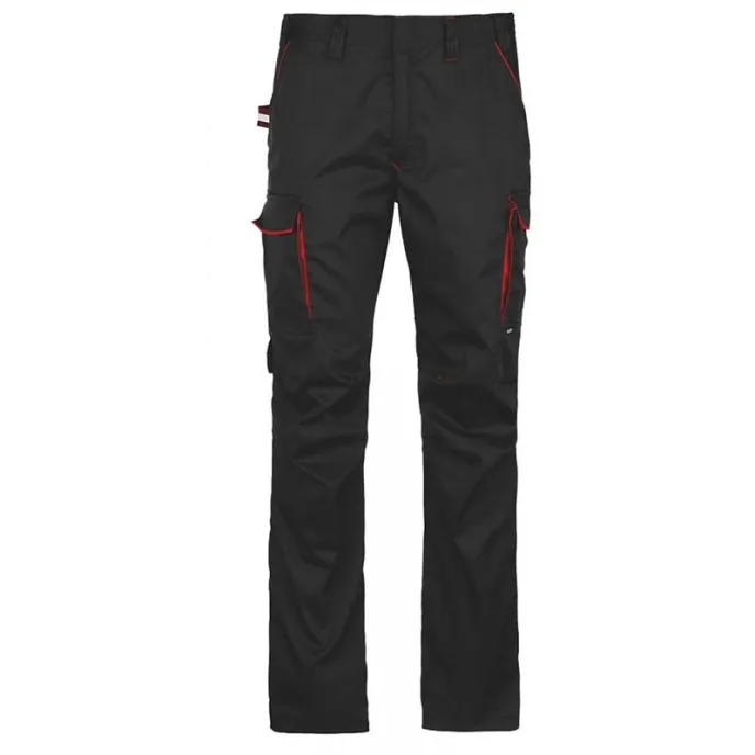 Fuori tutto - Pantaloni da Lavoro Ducati Workwear Multitasche con Elastico in Vita INN-MOTION PRO Colore Nero Taglia 46