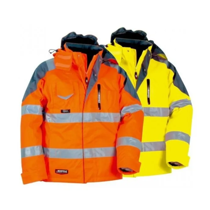 Fuori tutto - Giacca da Lavoro Alta Visibilità Cofra Rescue V017-0-00 taglia 52 colore giallo