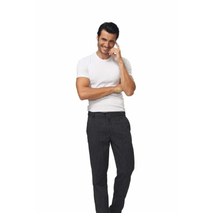 Fuori tutto - Pantaloni Cuoco da Lavoro Siggi Horeca Denzel 28PA0881/00-0648  taglia 48 colore bianco nero