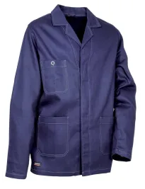 Fuori tutto - Giacca da Lavoro Multitasche Cofra Botswana 100% Cotone V350-0-01 Colore Blu Navy Tagliav 52