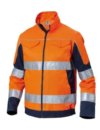 Fuori tutto - Giubbotto da Lavoro Siggi Bicolore ad Alta Visibilità Taglia L colore arancio blu