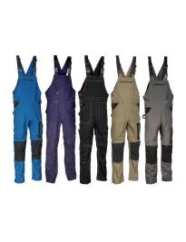 Fuori tutto - Salopette da Lavoro Multitasche Cofra Prague 100% Cotone Canvas V054-0-00 Taglia 48 colore antracite nero