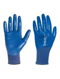 12 Pezzi - Guanti da lavoro da lavoro Spalmati in Nitrile Logica TECNOFOX
