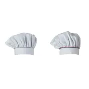 2 Pezzi - Cappello da Lavoro Cuoco 100% Cotone Giblor's Toque Klimt Q5I00203 2 Pezzi - Cappello da Lavoro Cuoco 100% Cotone Giblor's Toque Klimt Q5I00203