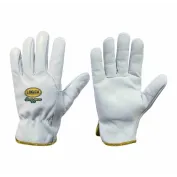 10 Paia - Guanti da Lavoro in Pelle Fiore Logica FLOWER