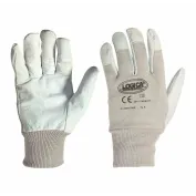 10 Paia - Guanti da Lavoro in Pelle Logica MONTONE