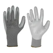 12 Paia - Guanti da lavoro Spalmati in Nitrile Logica GS110