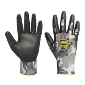 12 Paia - Guanti da lavoro Spalmati in Poliuretano Logica JAGUAR