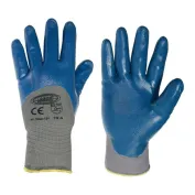 12 Paia - Guanti da lavoro Spalmati in Nitrile Logica TECNO124