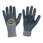 12 Paia - Guanti da lavoro Spalmati in Nitrile Logica TECNOLOGIC