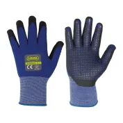 12 Paia - Guanti da lavoro Spalmati in Nitrile Logica TECNOMAGIC