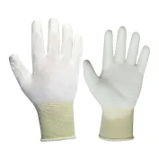 12 Paia - Guanti da lavoro Spalmati in Poliuretano Logica TECNOWHITE