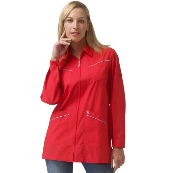 Fuori tutto - Casacca da donna a maniche lunghe Sandy Horeca Siggi - 28CS0057/00-0001 taglia XL colore azzurro
