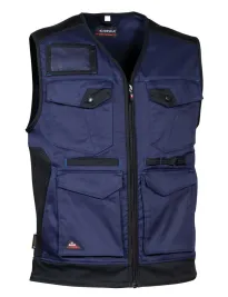 Fuori tutto - Gilet da Lavoro Stretch Multitasche Cofra Kunir V616 colore antracite nero taglia 48