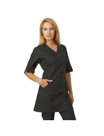 Fuori tutto - Camice da donna Jacky Beauty Siggi con chiusura a bottoni - 63CA0492/00-0001 taglia XL colore nero