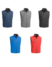 Fuori tutto - Gilet da Lavoro Softshell Multitasche Stretch Sottozero Chrono E0120 colore royal taglia M