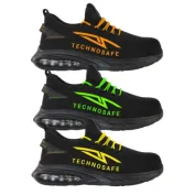 Scarpe Antinfortunistiche Basse Metalfree Technosafe Neon Dark Mode S1PL FO SR ESD