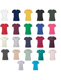 T-shirt da Lavoro da Donna 100% Cotone Fruit Of The Loom Iconic 195 T FR614240