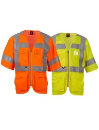 Gilet da lavoro Alta Visibilità Multitasche Manica Corta Payper EXO MESH AY 7624
