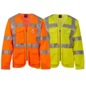 Gilet da lavoro Alta Visibilità Multitasche Manica Lunga Payper LONG EXO MESH AY 7626
