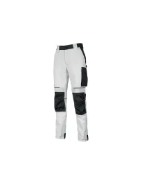 fuori tutto - Pantaloni da Lavoro Stretch Multitasche Idrorepellente U-Power Atom White WPE145 taglia M