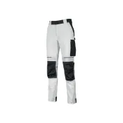 fuori tutto - Pantaloni da Lavoro Stretch Multitasche Idrorepellente U-Power Atom White WPE145 taglia M